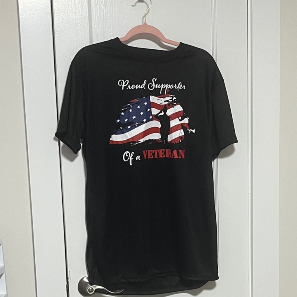 Black Veteran Supporter Men's T-Shirt